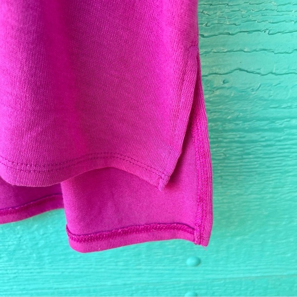 ANDREE Solid Hi-Low Chest Pocket Top MAGENTA PURPLE SIZE 1X NWT - Picture 8 of 9